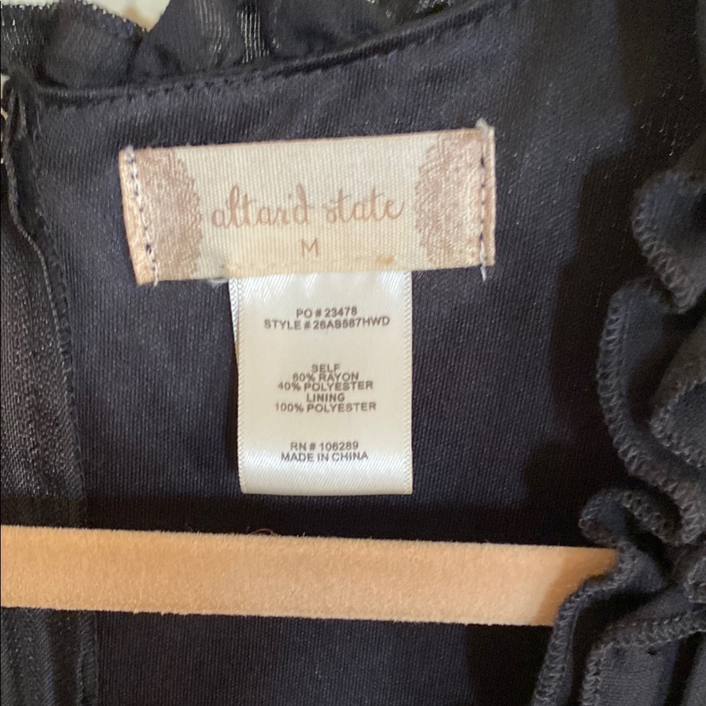 Altar’d State Black Ruffle Dress - Picture 8 of 8